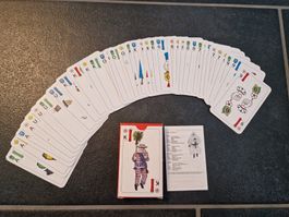 Fasnachts-/Jasskarten mit Schwyzer Fasnachtsfiguren