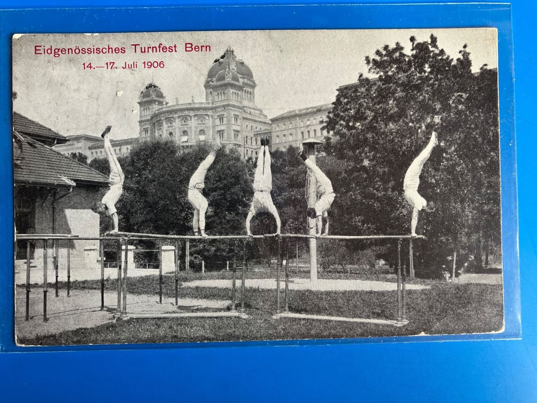 Cartoline postali: TOP AK Eidgenössisches Turnfest 1906 Bern – Usato da untervaz venduto da Wingert
