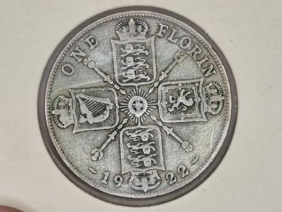 Tutti le monete: Great Britain 1 Florin 1922 in Silber – Usato da Bure venduto da chap981