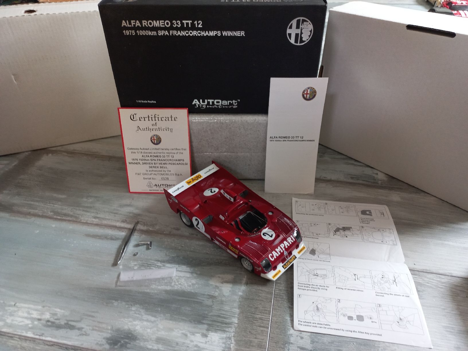 Autoart Modellini d'auto: Alfa Romeo 33TT12 1/18 Autoart – Usato da Attalens venduto da remy_s00