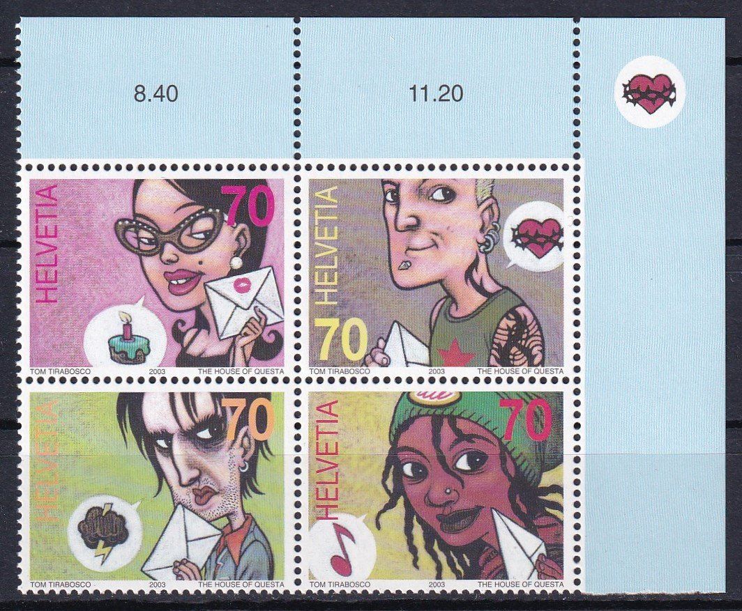 Tous les timbres: CH 2003, Comics, 1088I** – Neuf (Voir description) à Castione par Rx-stamps
