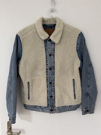 Levi's Sherpa Trucker Jeans Jacke Jeansjacke Gr. S Top