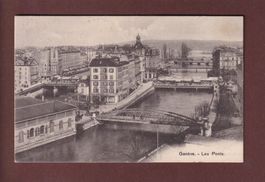 GENEVE - Les Ponts - Marché - 1908