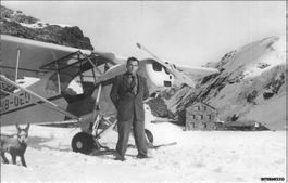 Flugzeug // Hermann Geiger Kander Gletscher Mutthorn