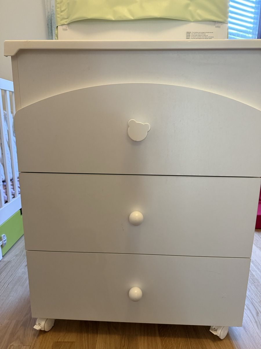 Ikea Fasciatoi & Accessori: White Baby Changing Table with Bath and Three Drawers – Nuovo (secondo la descrizione) da Nyon venduto da raz_7y76 1