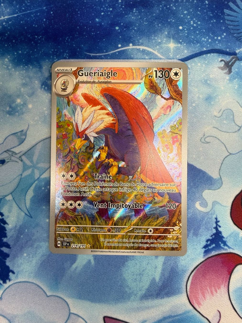 Pokémon Carte collezionabili: Gueriaigle AR - SSP 214 FR – Nuovo (secondo la descrizione) da Courgenay venduto da ScamBoxOff