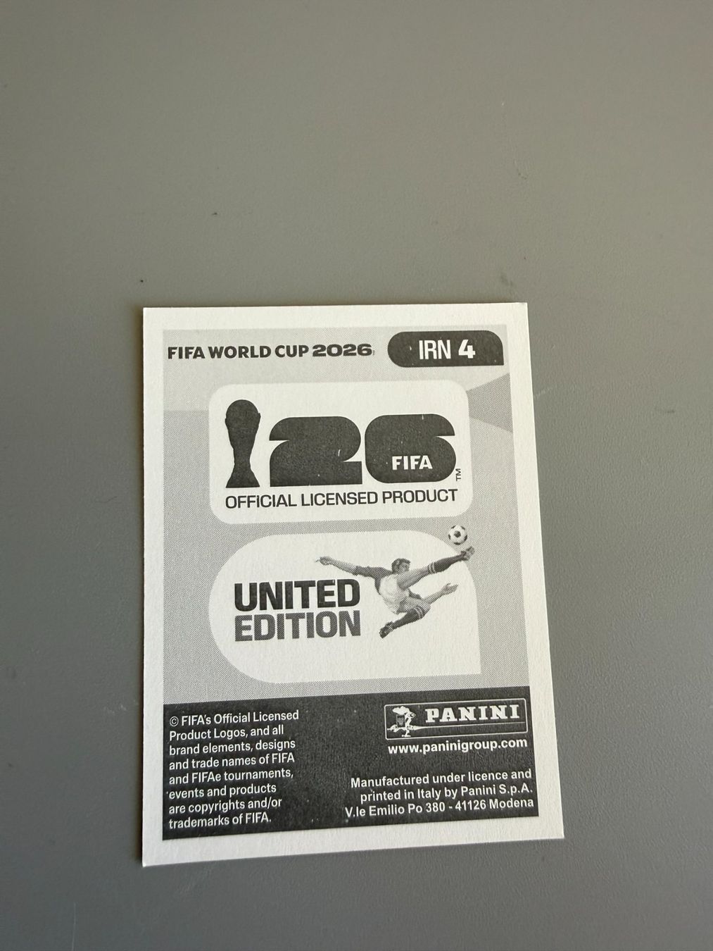 Panini Carte collezionabili: Panini Ehsan Hajsafi IRN4 – Usato da Liebefeld venduto da Ronaldo-1996 1