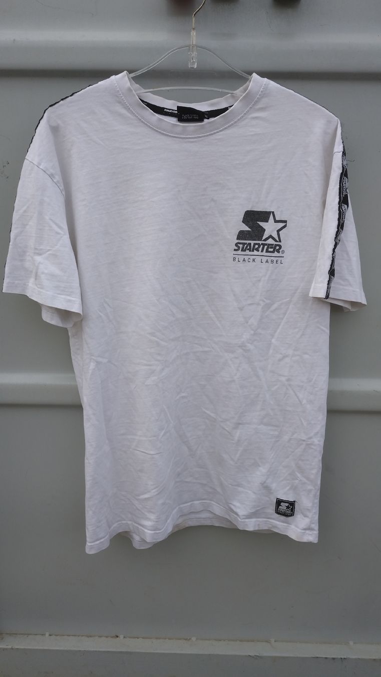 T-Shirts: T-shirt Starter blanc, vintage, taille M – Gebraucht aus Farvagny-le-Grand von LaCaverne