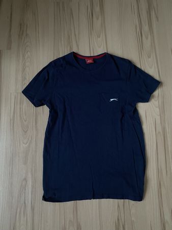 SLAZENGER T-SHIRT NAVY MIT PRINT