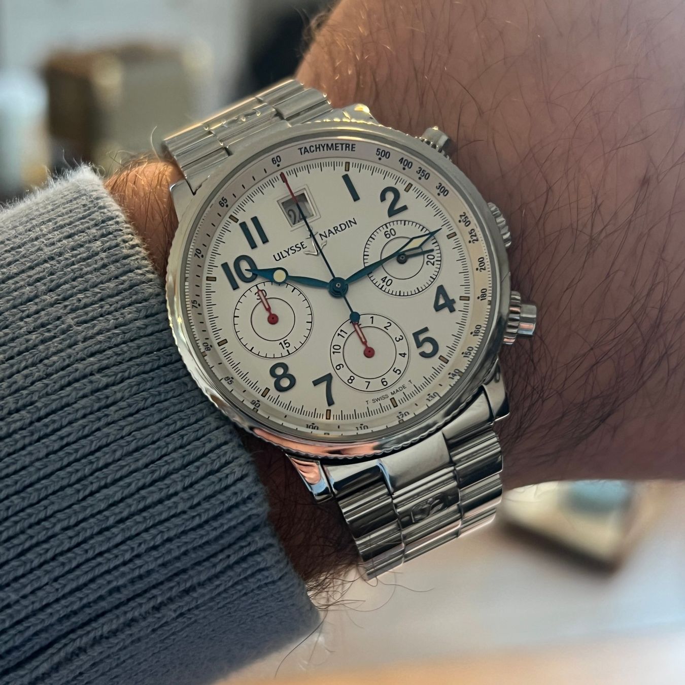 Ulysse Nardin Montres: FALSH SALE Ulysse Nardin Marine Chronograph 363-22 – D'occasion à Carouge GE par Watchaser 3