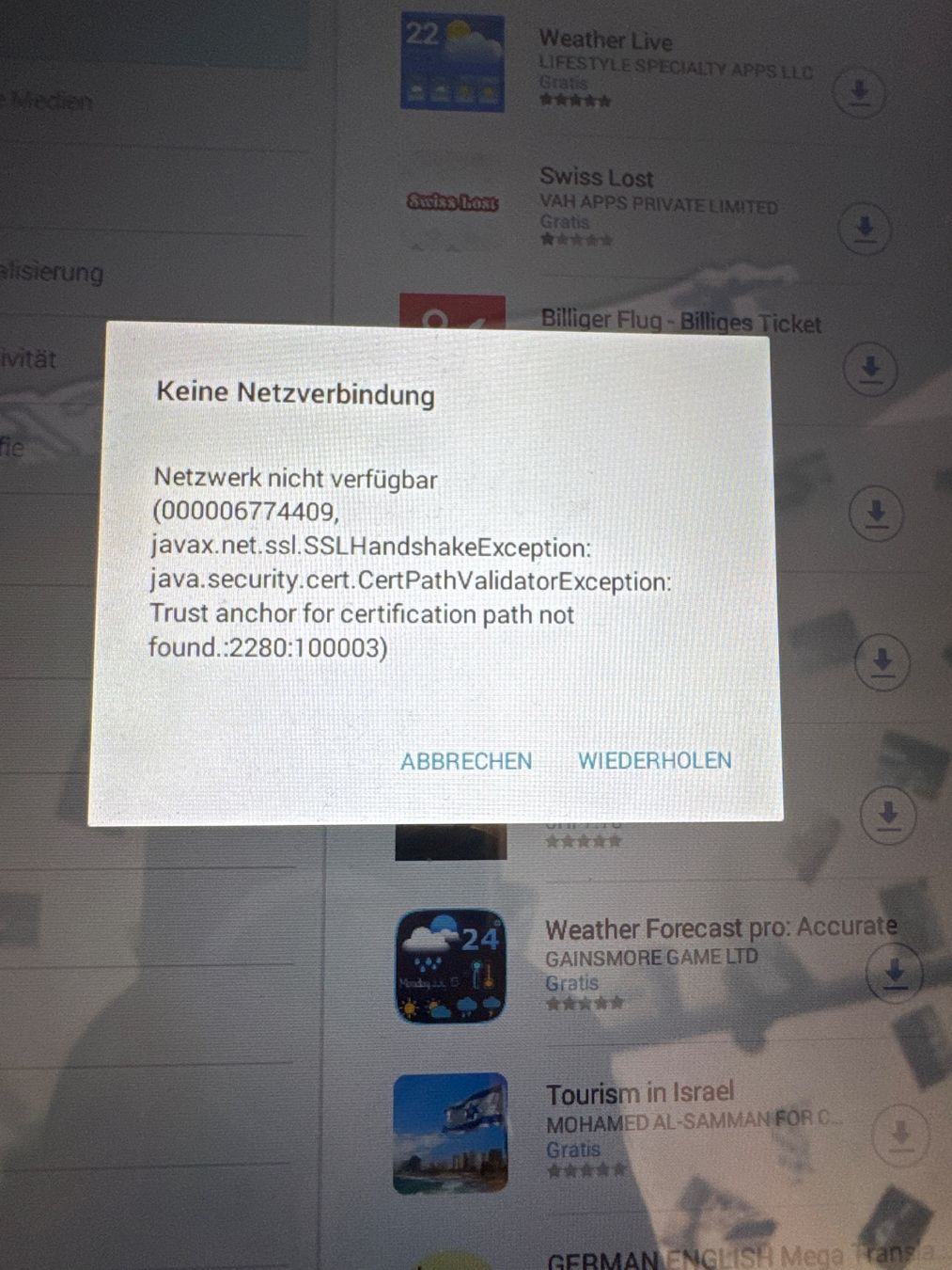 Samsung Tablet PC: Samsung Tablet SM-T580 – Gebraucht aus Dietlikon von HighspeedUmzug 2