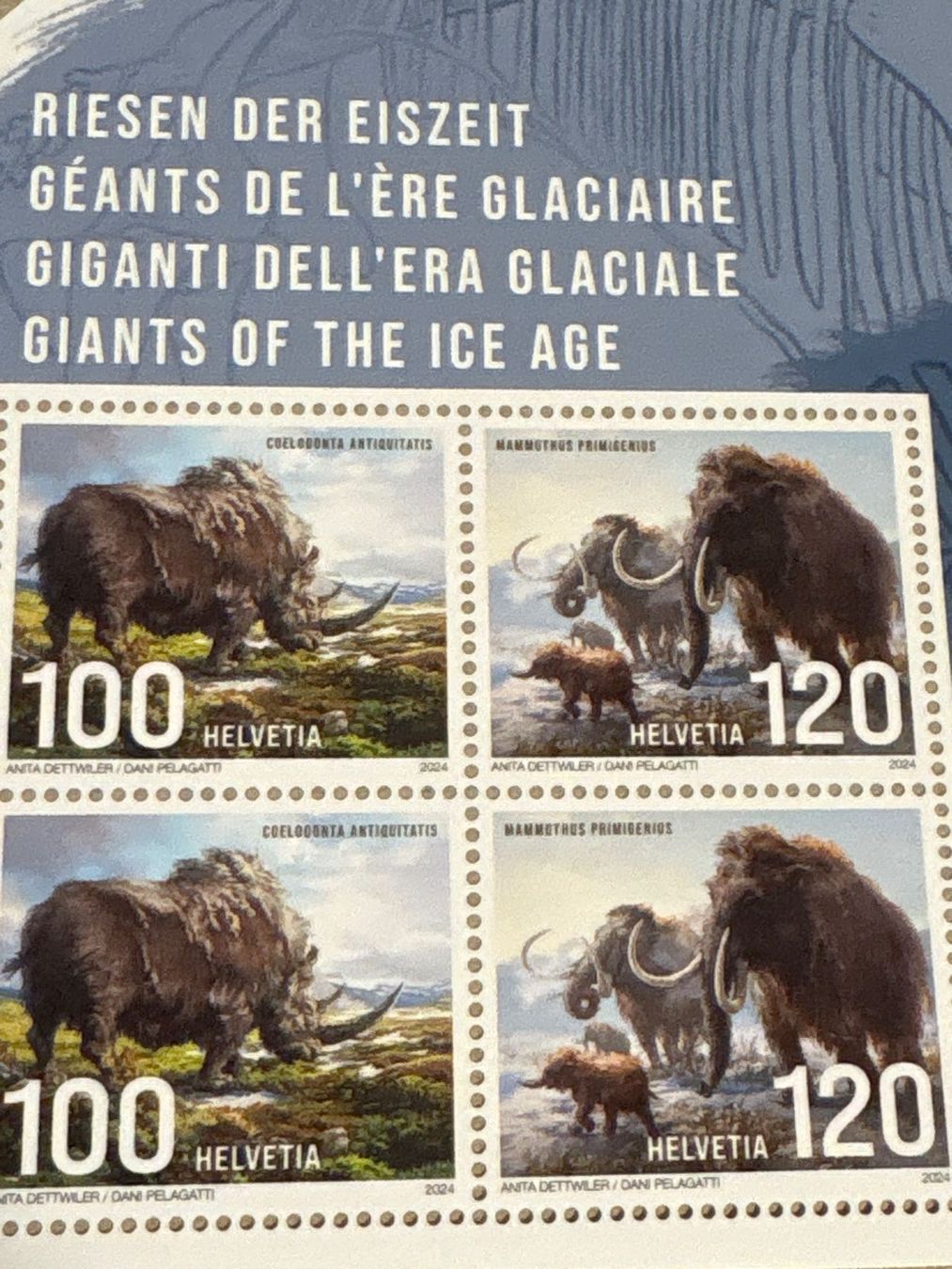 Alle Briefmarken: Sonderbriefmarke "Riesen der Eiszeit" 2024, neuwertig – Neu (gemäss Beschreibung) aus Ibach von lisch3 2