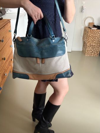KESSLORD sac cuir tricolore | dreifarbige Ledertasche