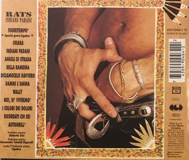CD: Rats – Indiani Padani – Usato da Grüningen venduto da azulverde 1