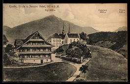 AK Menzingen, Kloster, Kirche und Pension Gubel