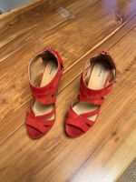 High Heels mit Plateau rot