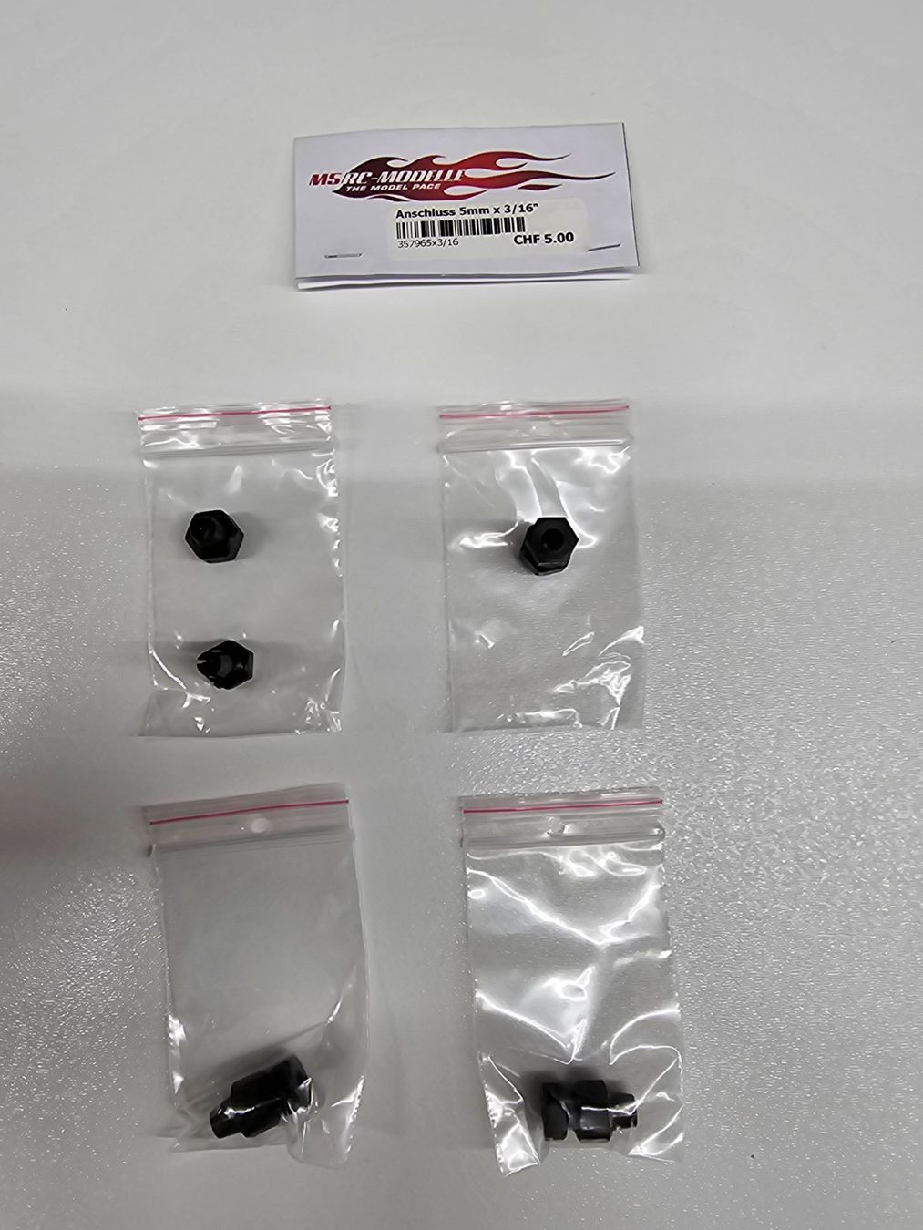 RC Modellbau: 4stk. Wellenanschluss 5mm auf 3/16" – Neu und originalverpackt aus Rüti ZH von Madeira14