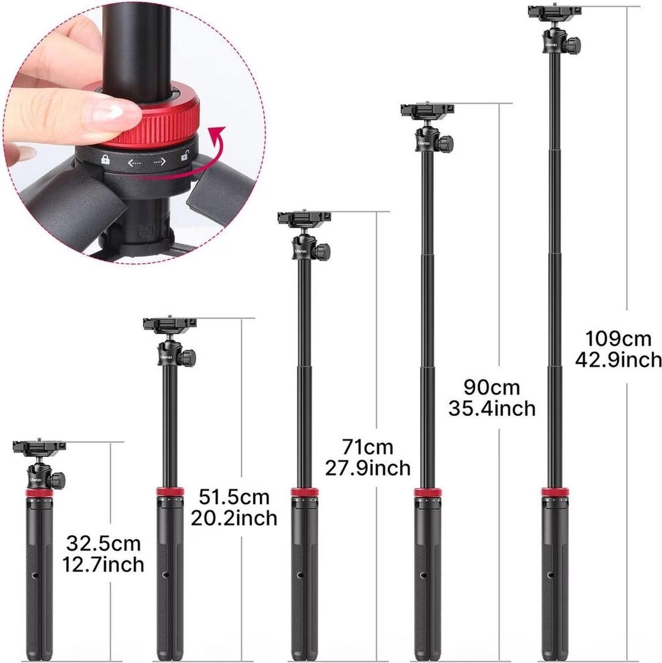 Ulanzi Staffe: Ulanzi Tripod/Selfie Stick MT-44BK – Nuovo (secondo la descrizione) da Winterthur venduto da Gian_Marco 8