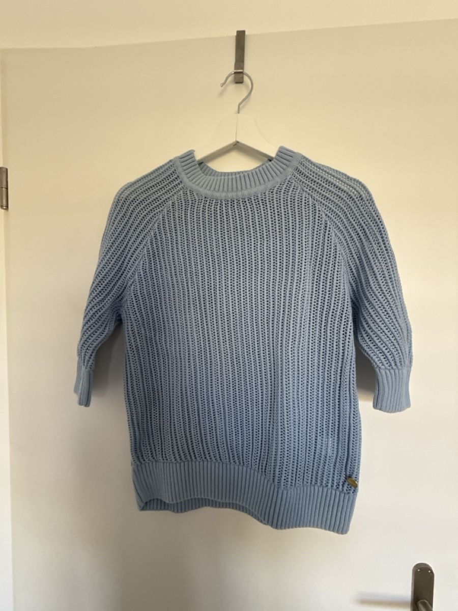 Maglioni & Felpe: CAVALLARO Napoli Strickpullover, Gr. L, Hellblau, Top! (50) – Usato da Winterthur venduto da clantag