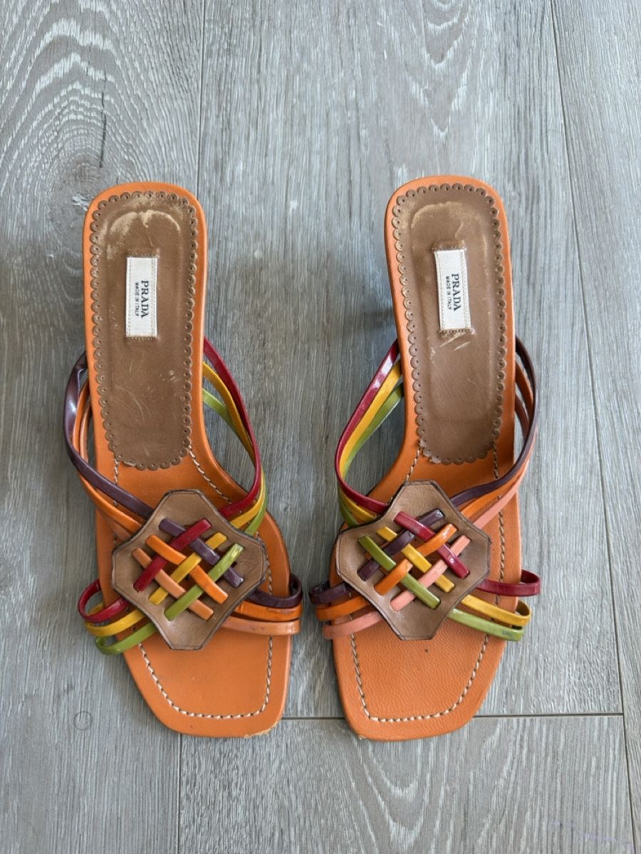 Prada Scarpe da donna: Sandales Prada multicouleur cuir pointure 37 – Usato da Forel (Lavaux) venduto da vuf_rdl9