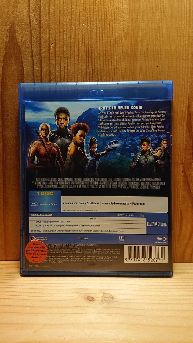 Tutti i DVDs: BLACK PANTHER Blu-Ray – Usato da Wilderswil venduto da Exebub 1