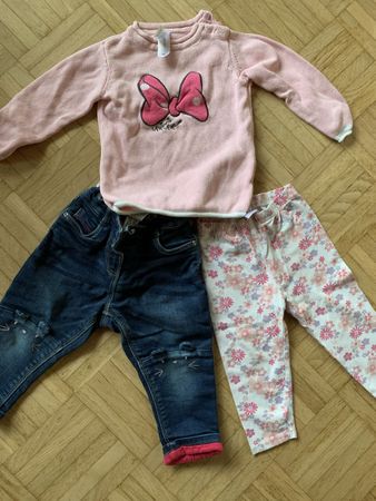 Mädchen Kleiderpaket Gr. 80, Hose & Pulli Disney