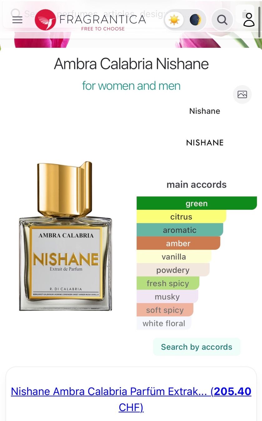 Nishane Profumi & Eau de Toilette: NISHANE AMBRA CALABRIA Duftprobe 2ML – Usato da Zürich venduto da deruja 5