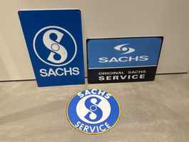 SACHS METALL Schilder Vintage Schilder / 2.Qualität Ab 10.-