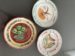 Restaurant-Teller aus Italien, ca. 1970