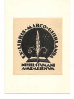 Exlibris Marco Ghirlanda - Original vintage