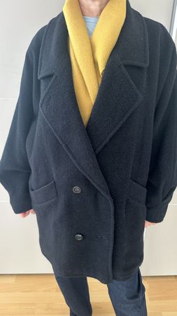 Manteau femme laine noir 