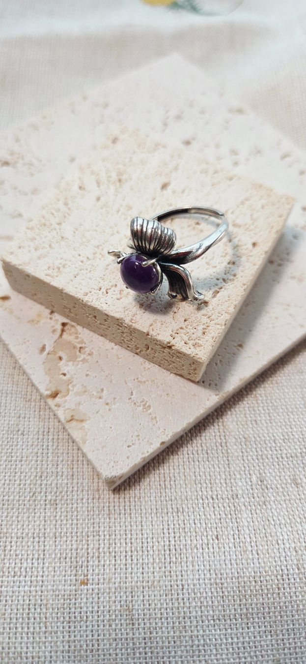 Anelli: NEW - S925 Amethyst Ring (Adjustable) – Nuovo (secondo la descrizione) da Zürich venduto da cin_wcf6 5