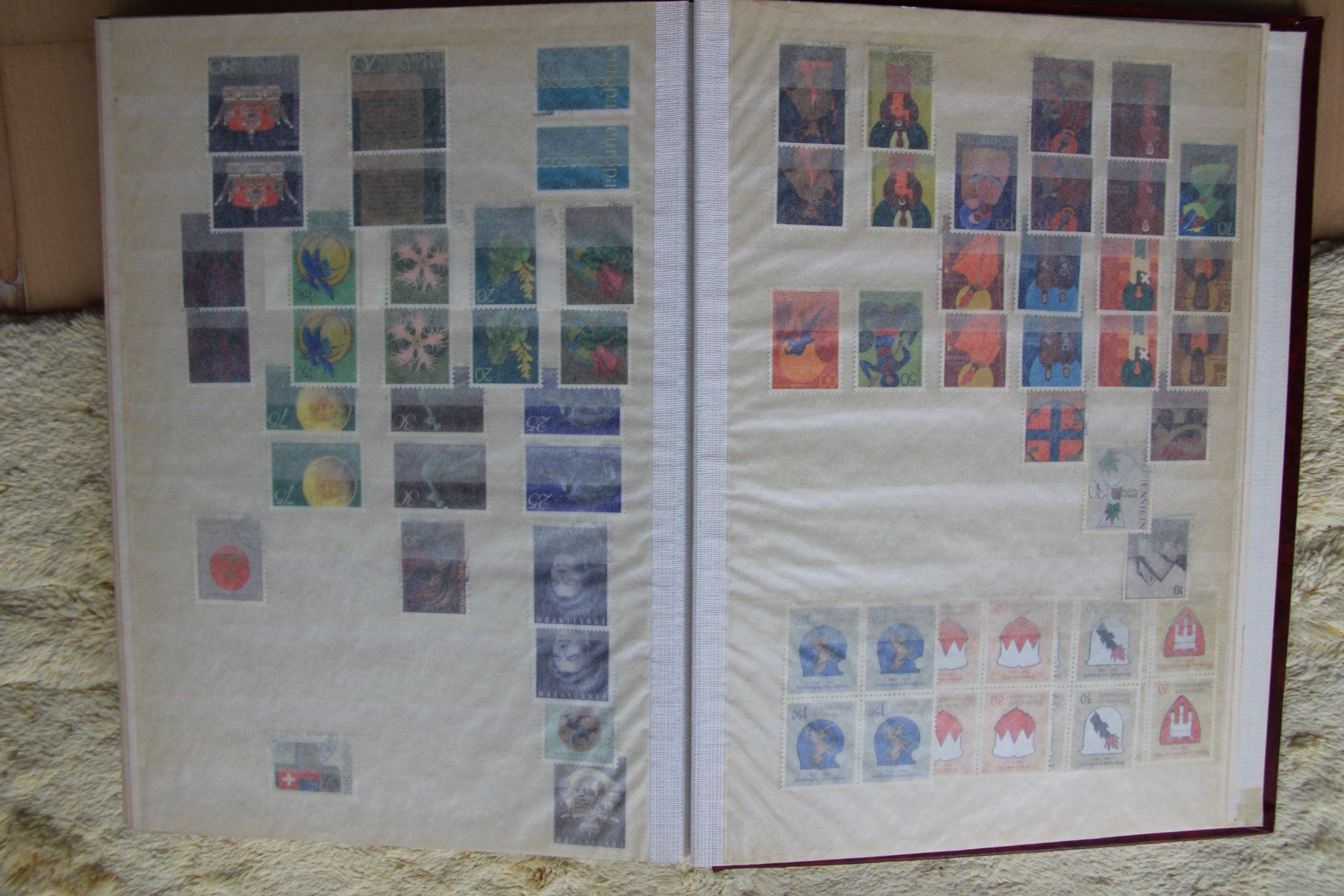 Alle Briefmarken: Sammlung Lichtenstein in rotem Album – Gebraucht aus Schlieren von Sternstunde2 8