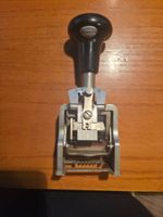 Antiker Paginierstempel F. Surber Zürich 6-stellig Mechanik