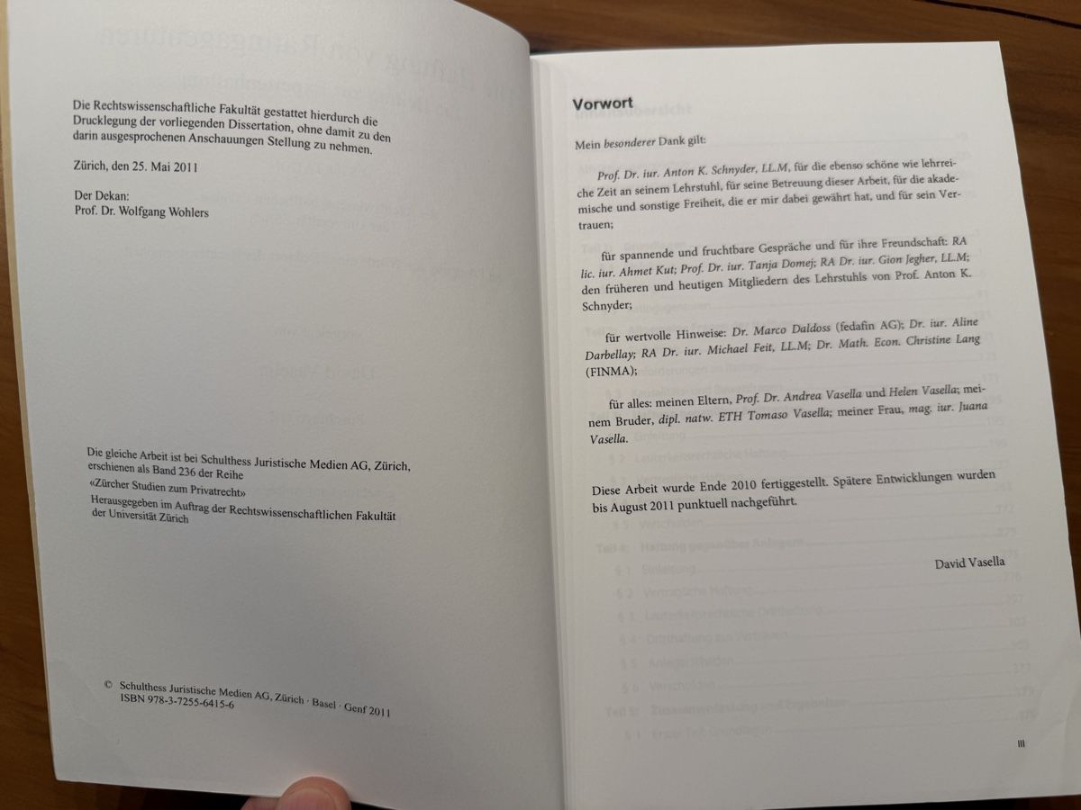 Libri: Die Haftung von Ratingagenturen, Diss. David Vasella – Nuovo (secondo la descrizione) da Volketswil venduto da doughboy 2