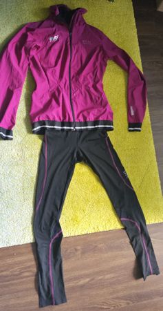 Gore Laufset Pink/Schwarz Gr. S Top Zustand! Drei Teile!