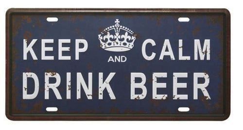 Insegne: Blechschild – KEEP CALM AND DRINK BEER – Nuovo e nell'imballaggio originale da Buchs SG venduto da Skullep 1