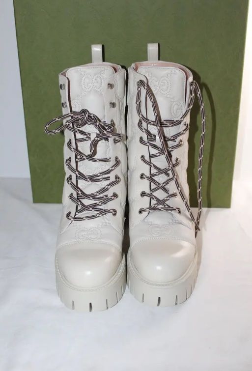 Gucci Scarpe da uomo: Gucci AUTHENTIC GG Boots, Leder Stiefel GG – Nuovo (secondo la descrizione) da Zürich venduto da sel_tvq7 3