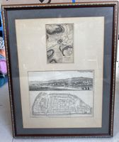 Antiker Stich Winterthur Stadtplan um 1692 – Historische Ans