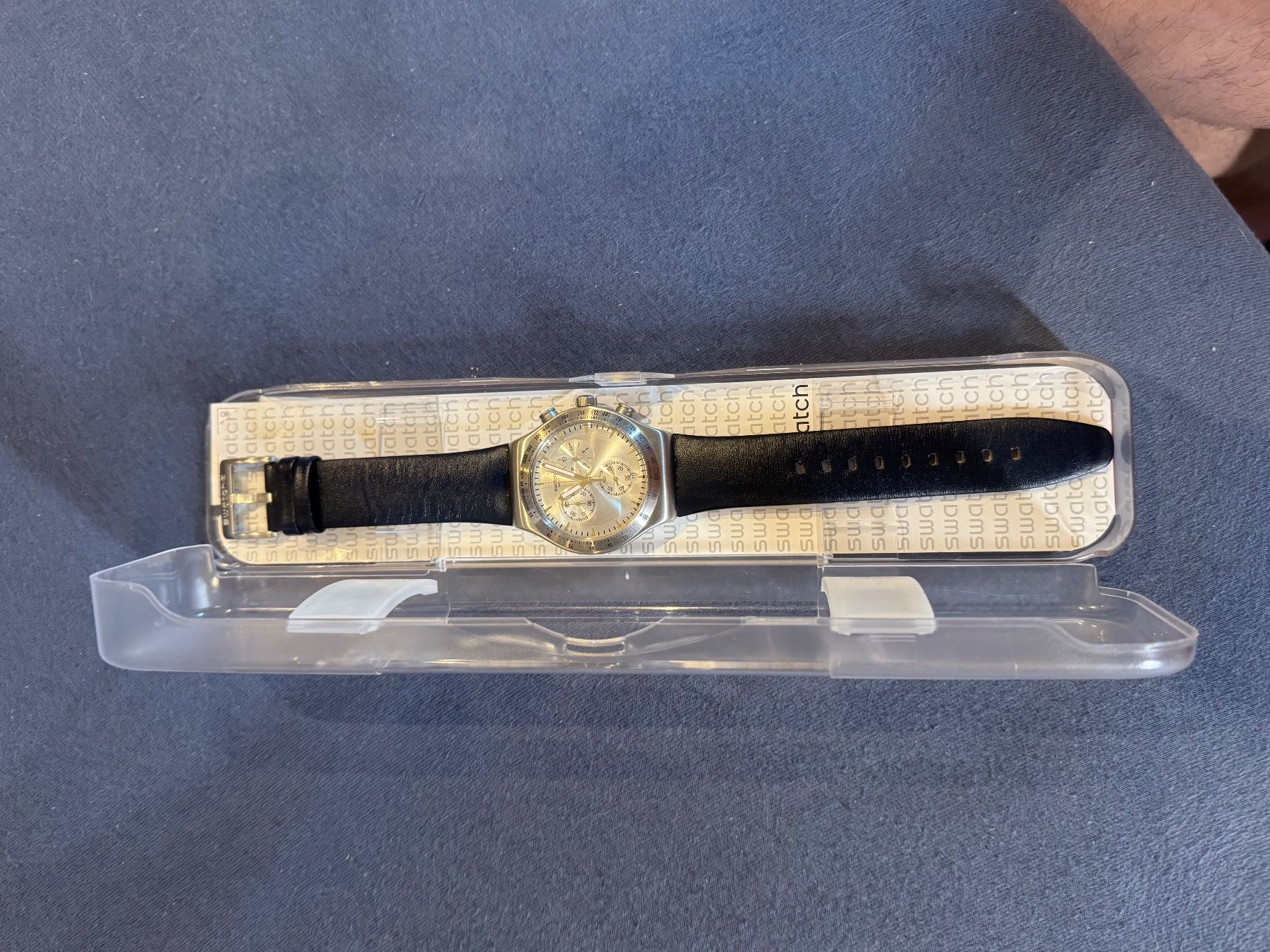 Swatch Orologi: **** SWATCH CHRONO IRONY DARKMEBLUE YVS460 **** – Nuovo e nell'imballaggio originale da Giumaglio venduto da soloemi 6