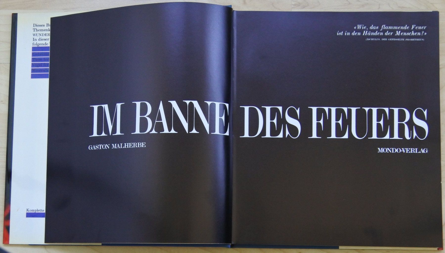 Libri: Im Banne des Feuers / Gaston Malherbe – Usato da Bäch SZ venduto da Parog 1