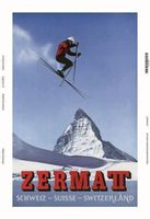 Blechschild-ZERMATT-MATTERHORN U SKISPRI