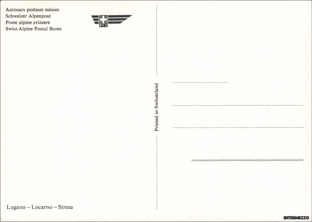 Cartoline postali: Postauto // Saurer Ticino // Alpenpost – Usato da Basel venduto da intermezzo12 1
