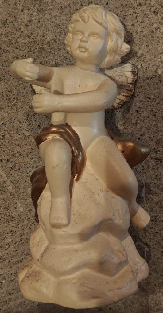 Statuette: Deko-Engelchen (Kerzenhalter), Keramik – Usato da Niederhasli venduto da Ryjs 1