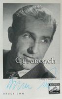 Bruce Low (1913-1990) Sänger -  Autogramm