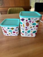 Tupperware Aufbewahrungsboxen 2er Set 1L 1.8L Meeresmotiv