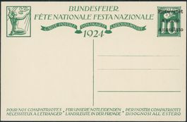 1924 - Pro Patria - Bundesfeierkarten - Entwertet