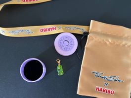 Thomas Sabo x Haribo Charm /Anhänger Gummy Bear Grüngold neu