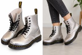 Dr. Martens Stiefel silber Metallic 38 Neu