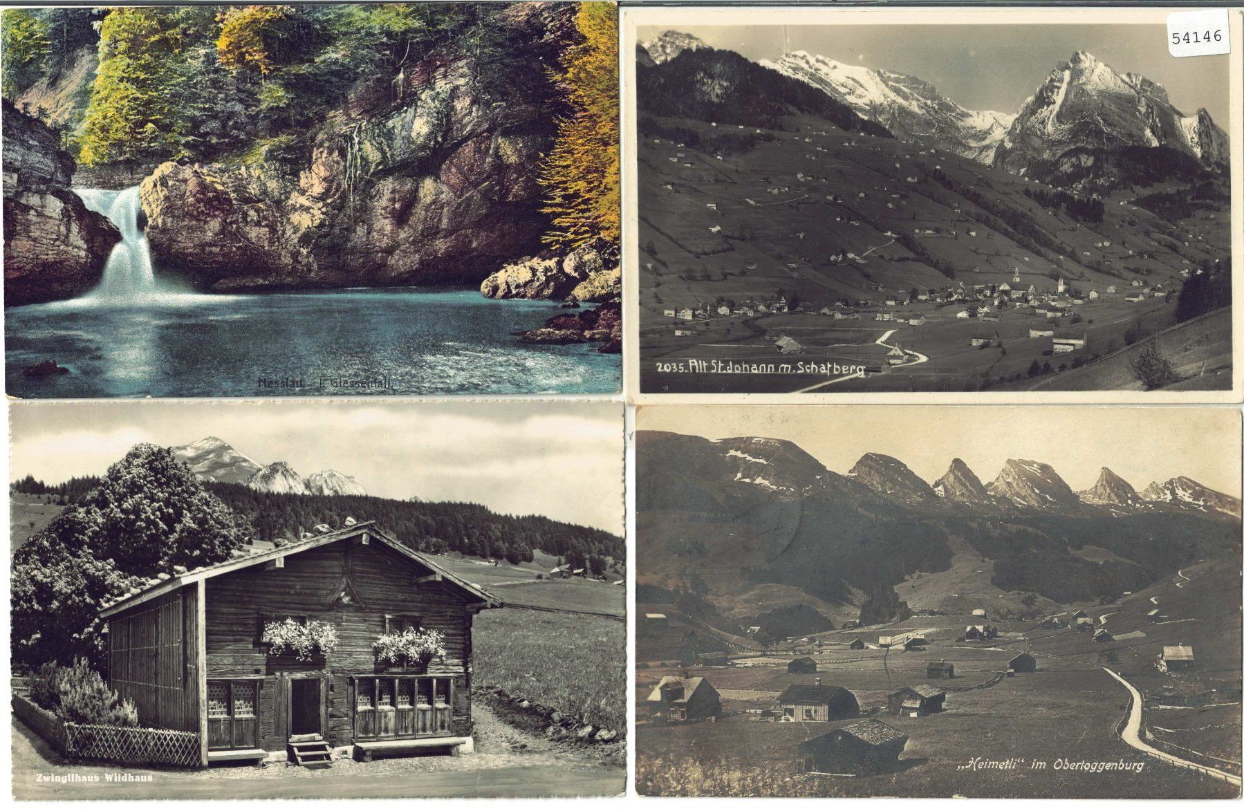 Cartes postales: 4 AK - Toggenburg – D'occasion à Ettingen par Kartenplanet